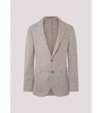 Hackett London Blazer bege Lin