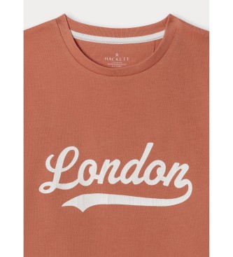 Hackett London Maglietta arancione London Tee