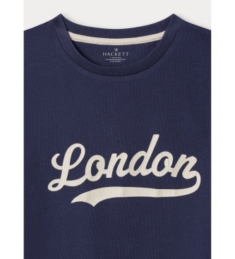 Hackett London Maglietta blu London Tee