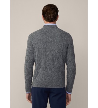 Hackett London Pullover Lw Cable Crew gr