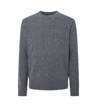 Hackett London Pullover Lw Cable Crew gr