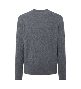 Hackett London Pullover Lw Cable Crew gr