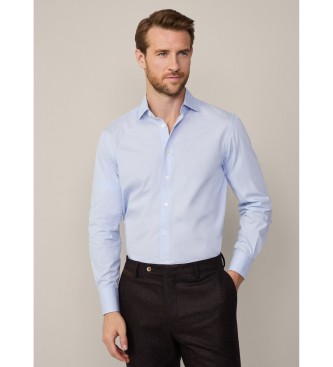 Hackett London Shirt Magic Shirt Graph Chk blauw