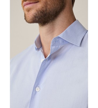 Hackett London Shirt Magic Shirt Graph Chk blauw