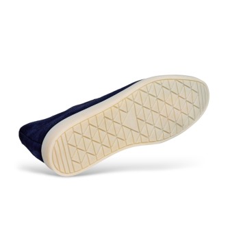 Hackett London Stivaletti Martins Chukka in camoscio blu navy