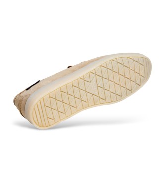 Hackett London Skórzane mokasyny Martins Loafer beżowe