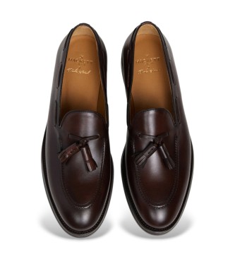 Hackett London Mayfar Crust brown leather shoes