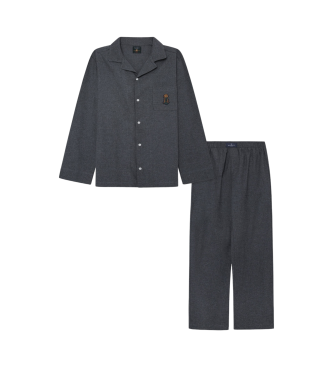 Hackett London Pyjamas Melange Harry grey