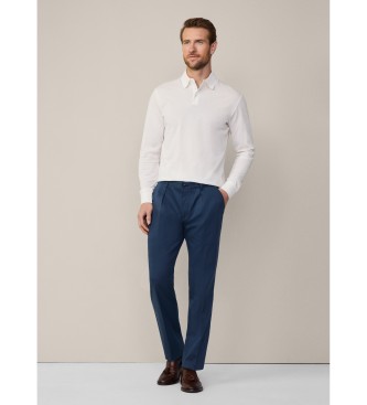 Hackett London Polo Mercerised Pique balnco