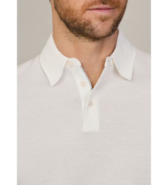 Hackett London Polo Mercerised Pique balnco