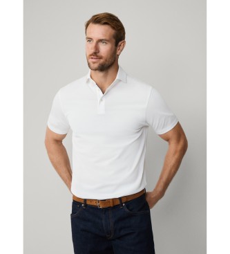 Hackett London Polo Mercerised Optic White bela