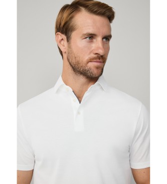 Hackett London Polo Mercerised Optic White bela