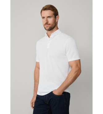 Hackett London Polo Mercerised Optic White bela