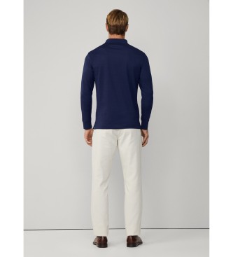 Hackett London Merceriseret navy poloshirt