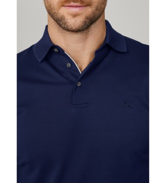 Hackett London Merceriseret navy poloshirt