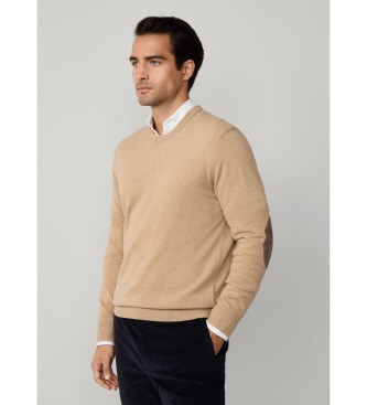 Hackett London Camisola bege Merino