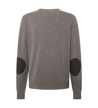 Hackett London Merino Cash Mix jumper grey