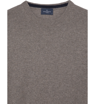 Hackett London Jersey Merino Cash Mix gris