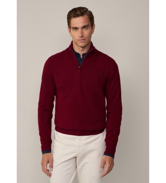 Hackett London Pull en mrinos Cash Mix Hz rouge