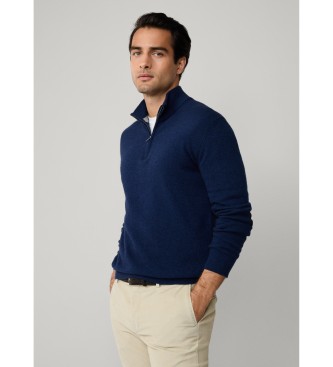 Hackett London Jumper Half Zip marinbl