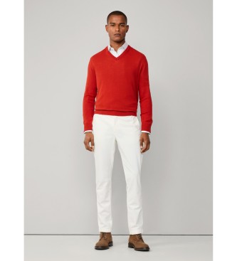 Hackett London Camisola Merino Mix vermelha