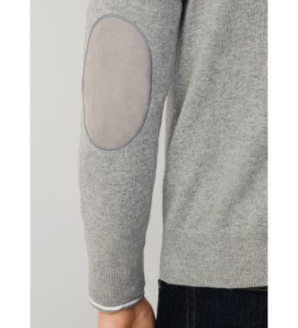 Hackett London Camisola Merino Mix cinzenta