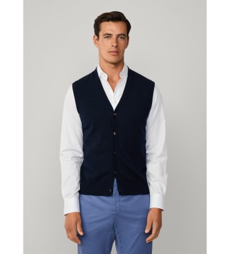 Hackett London Colete Merino Marinho