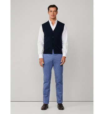 Hackett London Colete Merino Marinho