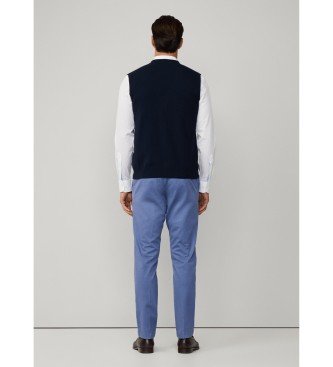 Hackett London Colete Merino Marinho