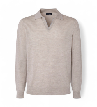 Hackett London Jersey Merino S beige