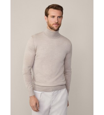 Hackett London Jersey Merino Roll beige