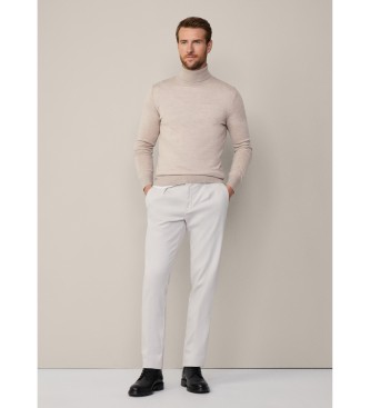 Hackett London Jersey Merino Roll beige