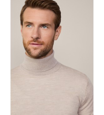 Hackett London Jersey Merino Roll beige