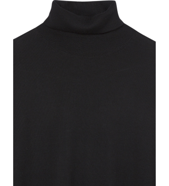 Hackett London Jersey Merino Silk Roll negro