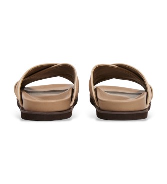 Hackett London Su�de Mikonos beige sandalen