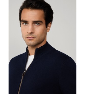 Hackett London Cardigan Milano navy