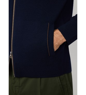 Hackett London Cardigan Milano navy