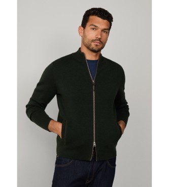 Hackett London Cardigan Milano verde scuro