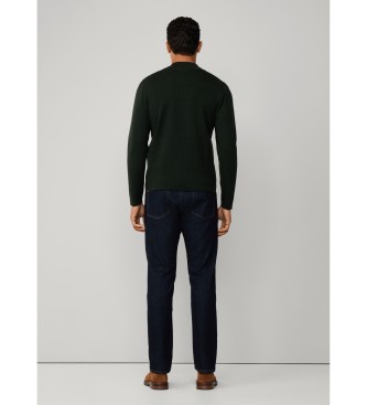 Hackett London Cardigan Milano verde scuro
