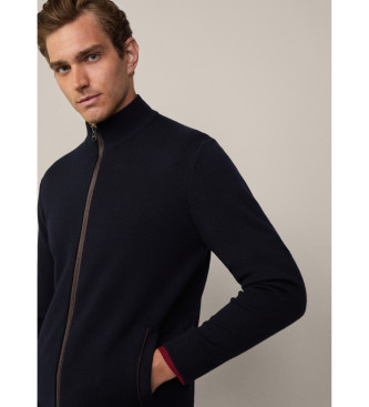 Hackett London Kurtka Milano Fzip Jacket navy