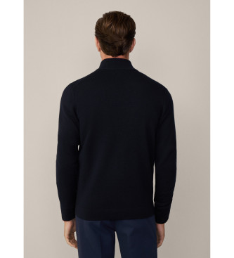 Hackett London Milano Fzip Jacket navy