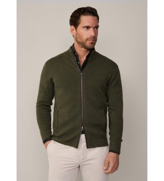 Hackett London Milano Fzip Jacket grn