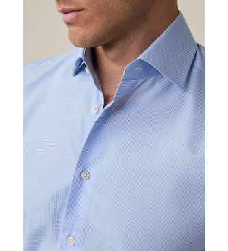 Hackett London Blue Mini Gingham Shirt