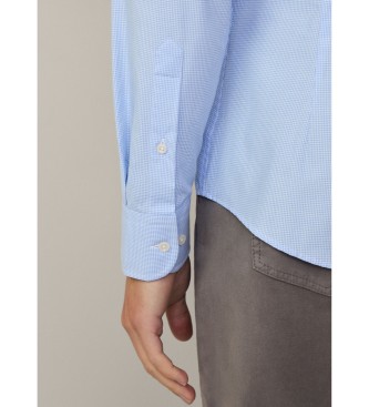 Hackett London Blue Mini Gingham Shirt