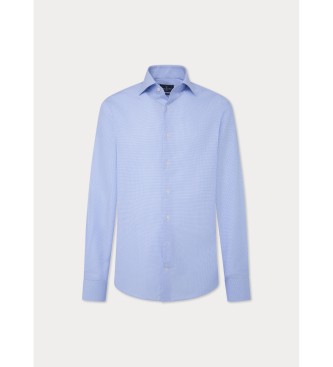 Hackett London Blue Mini Gingham Shirt