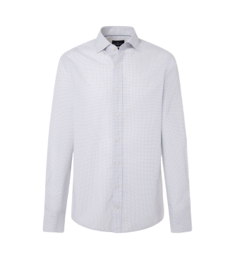 Hackett London Mini shirt met medaillonprint wit