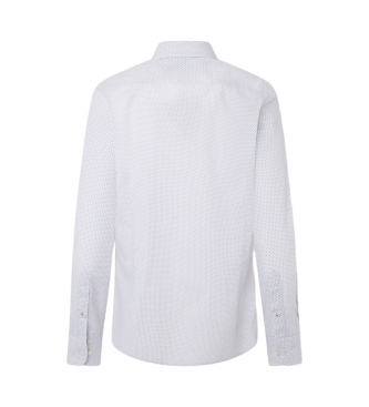 Hackett London Mini shirt met medaillonprint wit