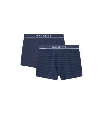 Hackett London Zestaw 2 sztuk bokserek Mini Stripe Tk navy