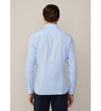 Hackett London Mini camisola com estampado Yarn Dye azul