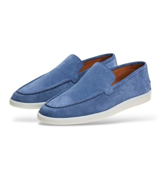 Hackett London Blue suede Martins loafers